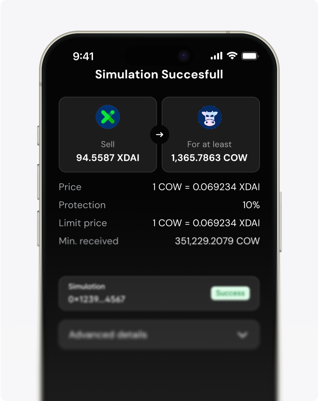 Transaction simulation